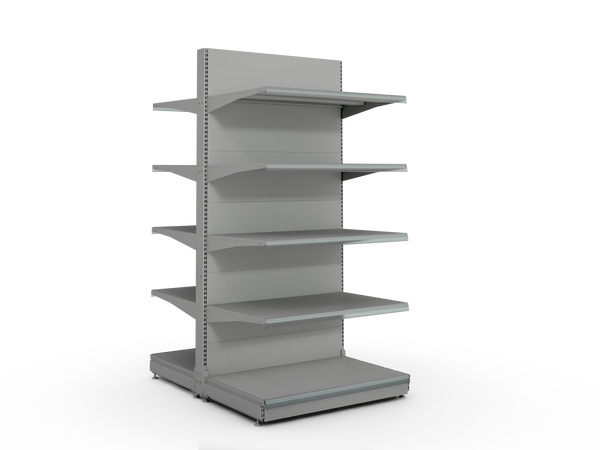 METAL GONDOLA 2 SIDES - HEIGHT 2300 MM - 4 X 2 SHELFVES