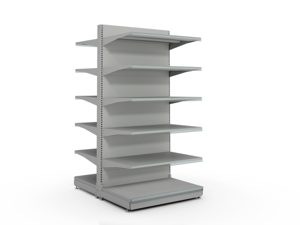 METAL GONDOLA 2 SIDES - HEIGHT 1900 MM - 5 X 2 SHELFVES