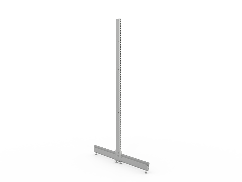 METAL ENDPOST T-SHAPE FOR GONDOLA