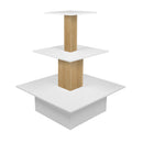 Pyramid Table White/Oak 900 x 900 mm