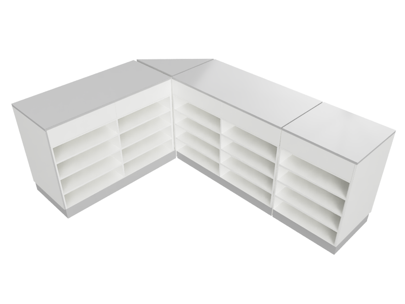 Flexi Counter Grey L- Shape