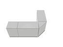 Flexi Counter Grey L- Shape