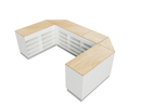 Flexi Counter Oak U-Shape