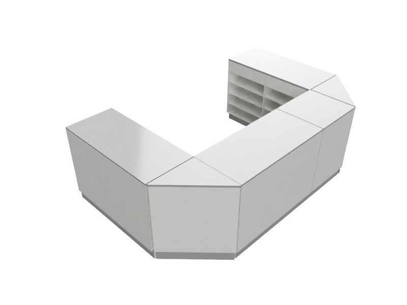 Flexi Counter Grey U-Shape