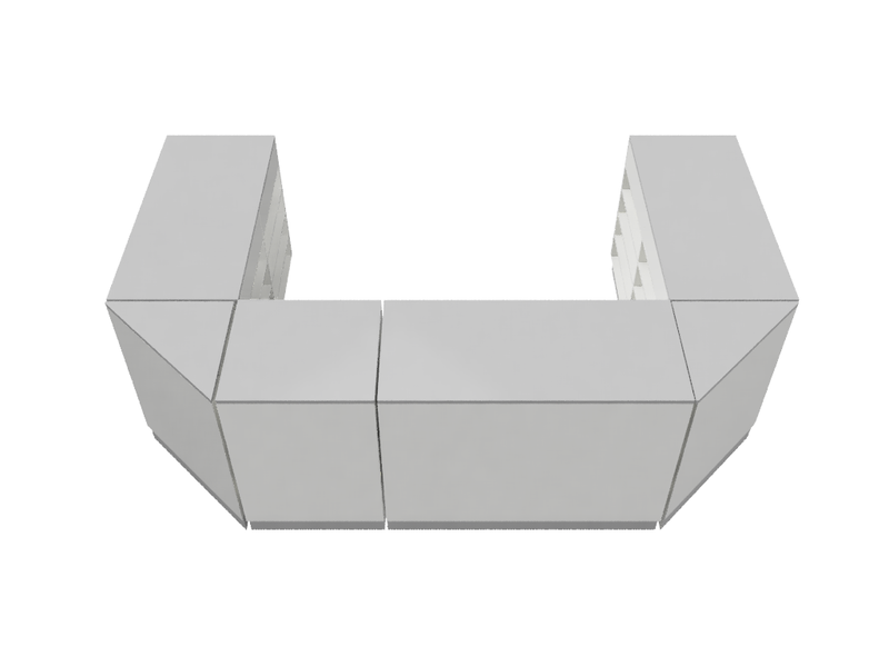 Flexi Counter Grey U-Shape