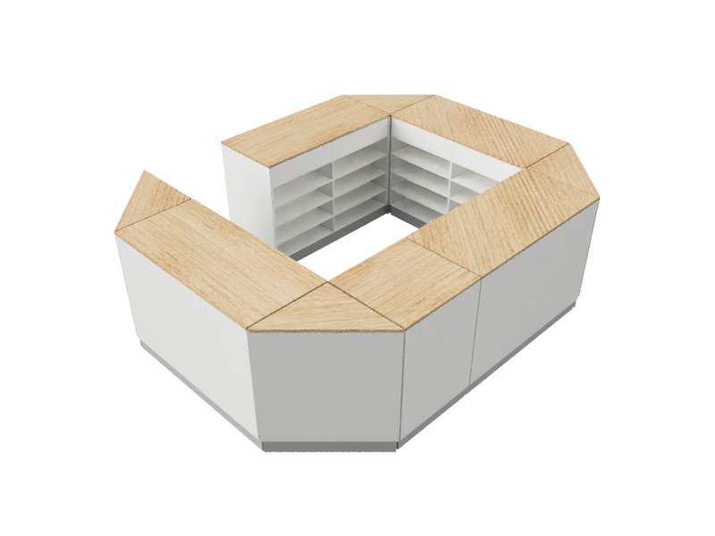 Flexi-Counter Circle Shape
