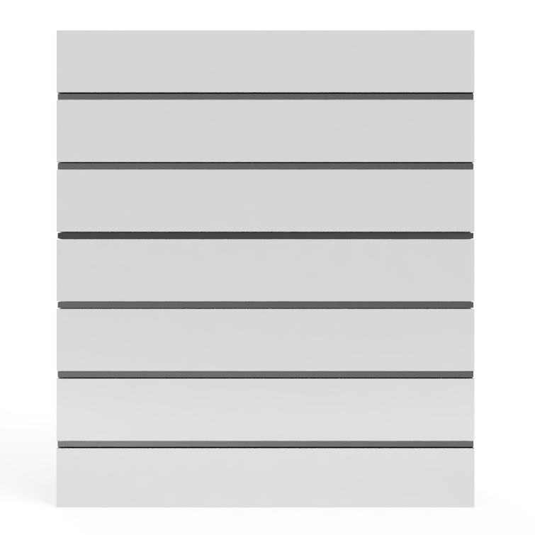 Slatwall Highgloss White